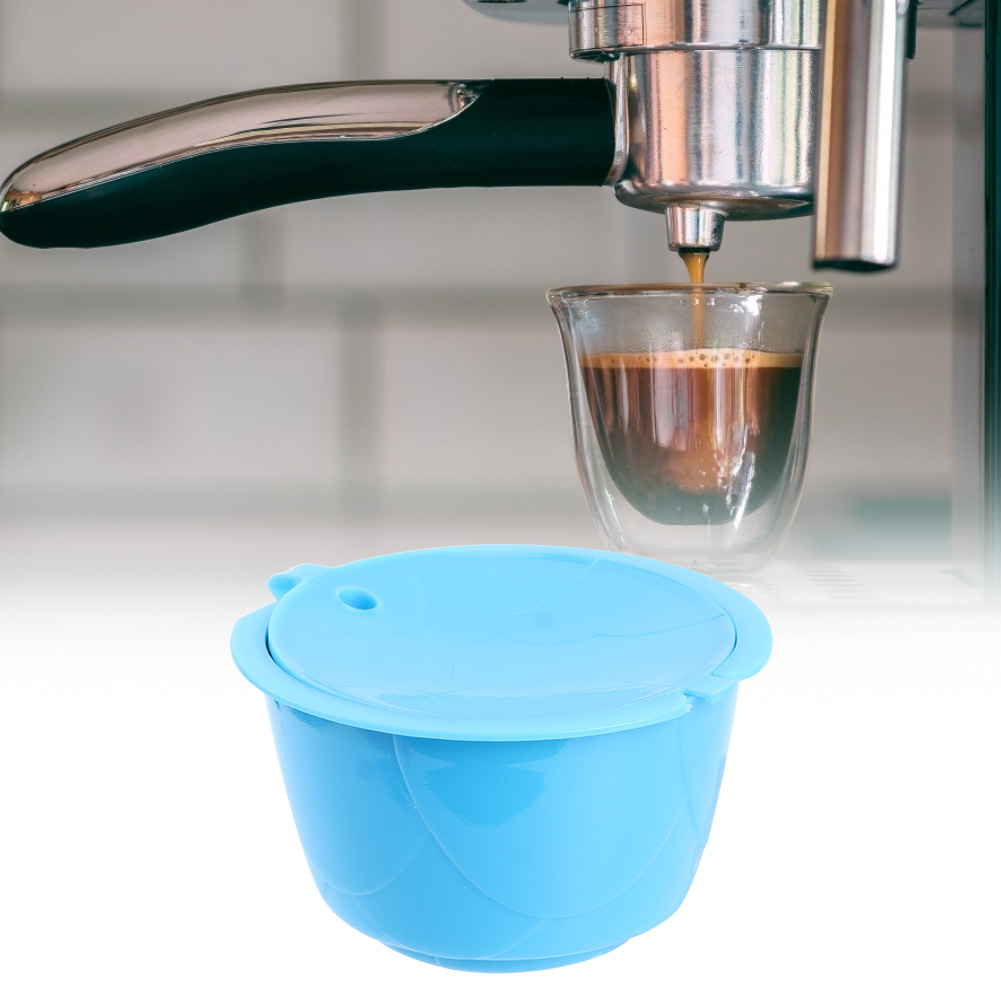 Packung Mit 5 Wiederverwendbaren, Nachfüllbaren Kaffeekapseln, Kompatibel Mit Dolce Gusto Maschinen, Blaues Pp, 12 G