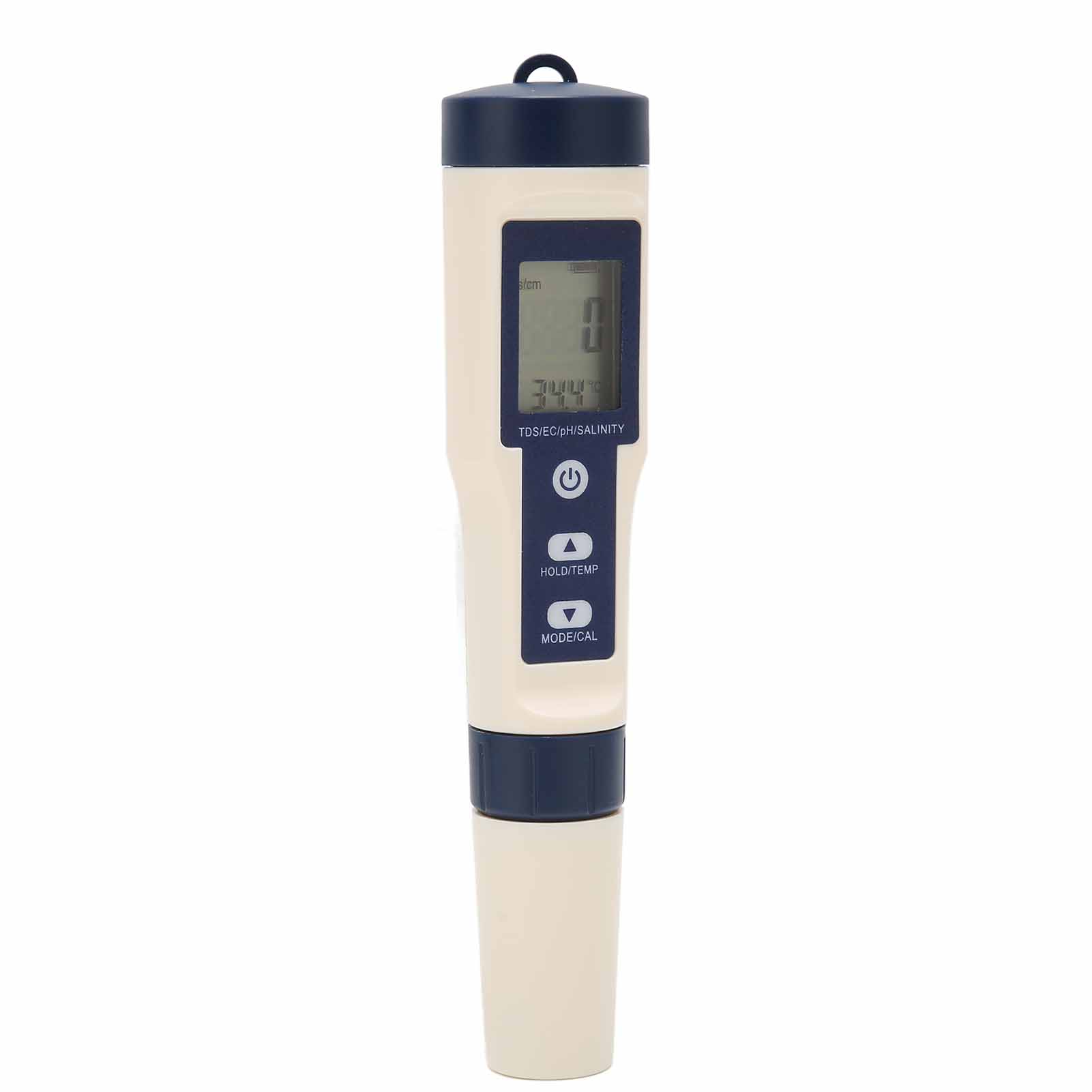 5-in-1 Tragbarer Digitaler Wasserqualitätstester In Stiftform: Ph-wert, Salzgehalt, Temperatur, Tds, Ec Mit Hintergrundbeleuchtetem Display, Ip67