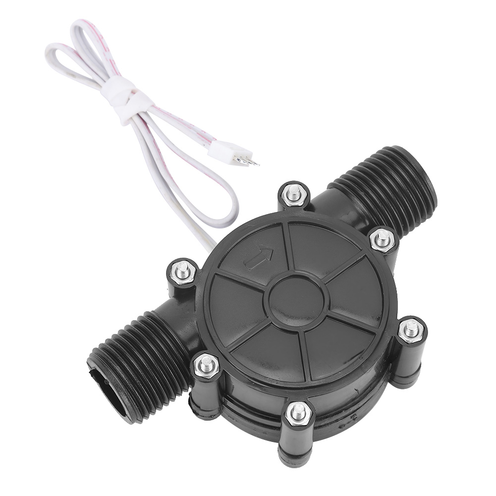 Dreiphasiger 0-20v Mikro-wassergenerator Für Berührungslose Armaturen, Duschen Und Gas-wassererhitzer, Schwarzes Abs, 1/2 Zoll, 90 G