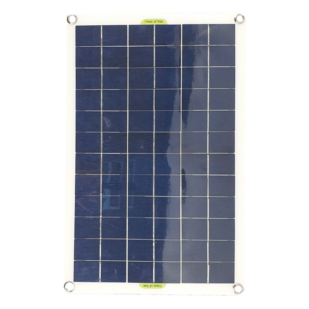 50-w-12-v/5-v-monokristallines Solarmodul Mit Zwei Usb-ausgängen Und 10/20/30/40/50-a-laderegler Für Solarbatterien