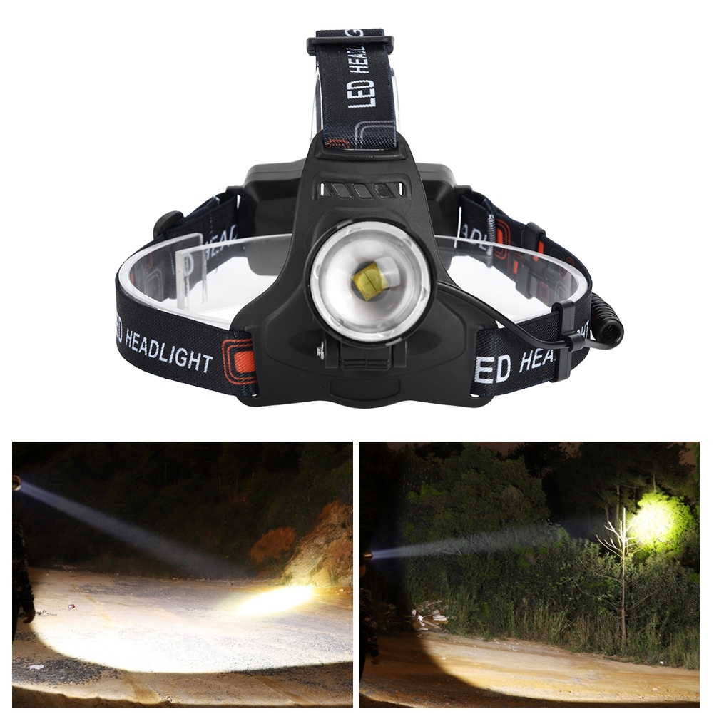 P50 Led-stirnlampe, Ipx5 Wasserdicht, 3500 Lm, Usb-ladefunktion, Schwarz, Für Camping, Nachtangeln Und Laufen