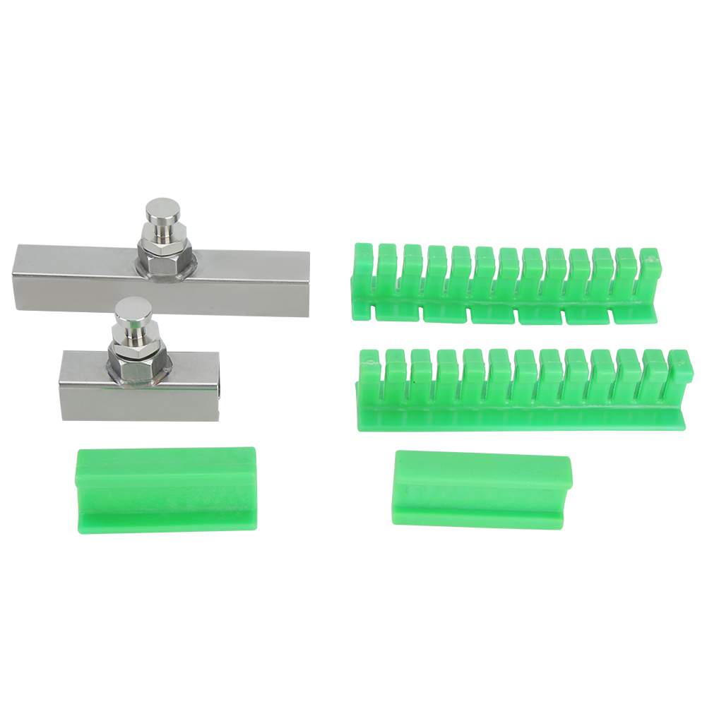 6-teiliger Ambossschlüssel Zur Kratzerentfernung, Lackfrei, Edelstahl, Grünes Nylon, Möbel, Auto, Bar, 12 Cm, 6 Cm, Lange Schiene, Kurze