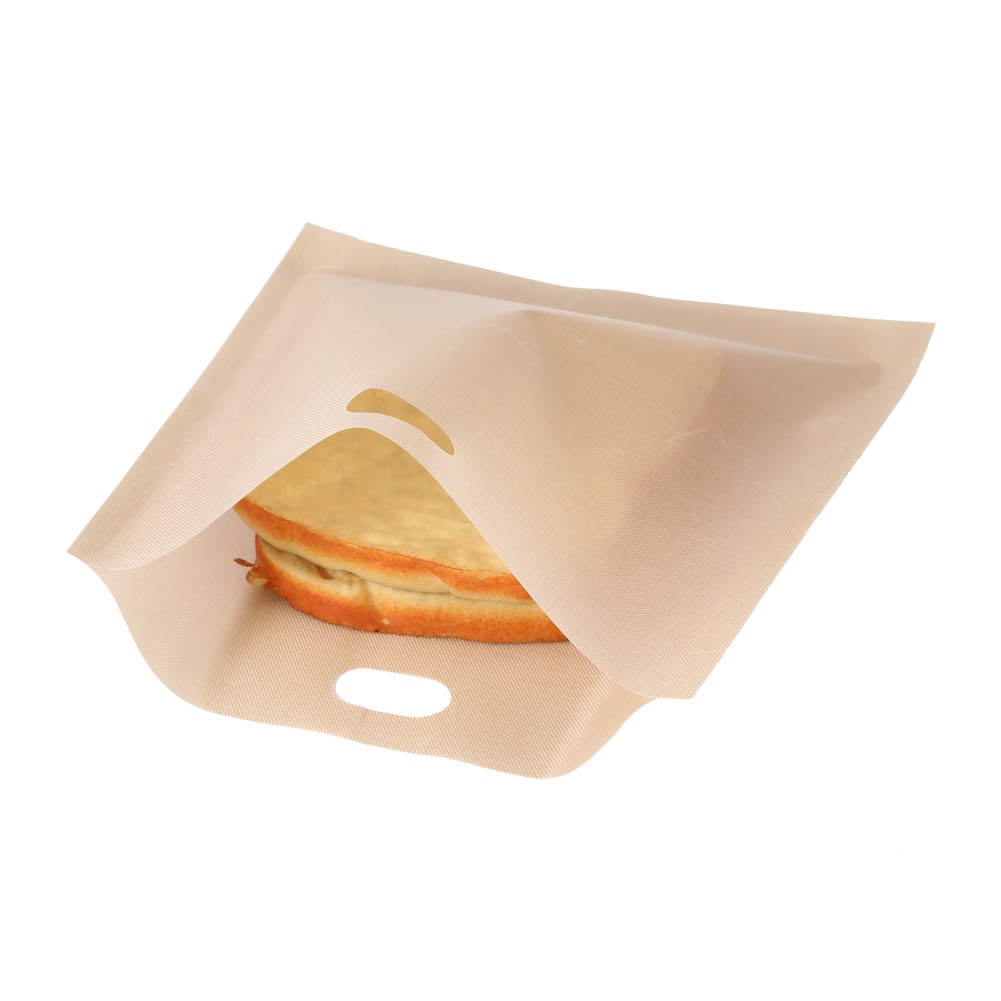 Wiederverwendbare, Antihaftbeschichtete Spritzbeutel Aus Fiberglas Für Mikrowelle, Toaster Und Sandwiches (16 X 16,5 Cm)