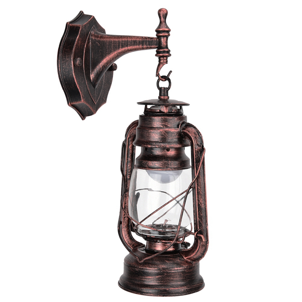 111–240 V Wandleuchte Im Retro-stil, Antik-eisenfarbe, Rotbronze, Für Café, Bar, Flur