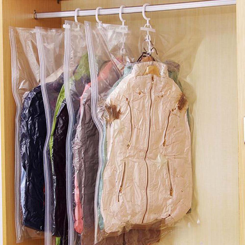 Seitlich Zu Öffnender, Aufhängbarer Staubsaugerbeutel Mit Kleiderhaken, Aufbewahrungsbeutel Für Kleidung, Staubschutzhülle Für Kleidung