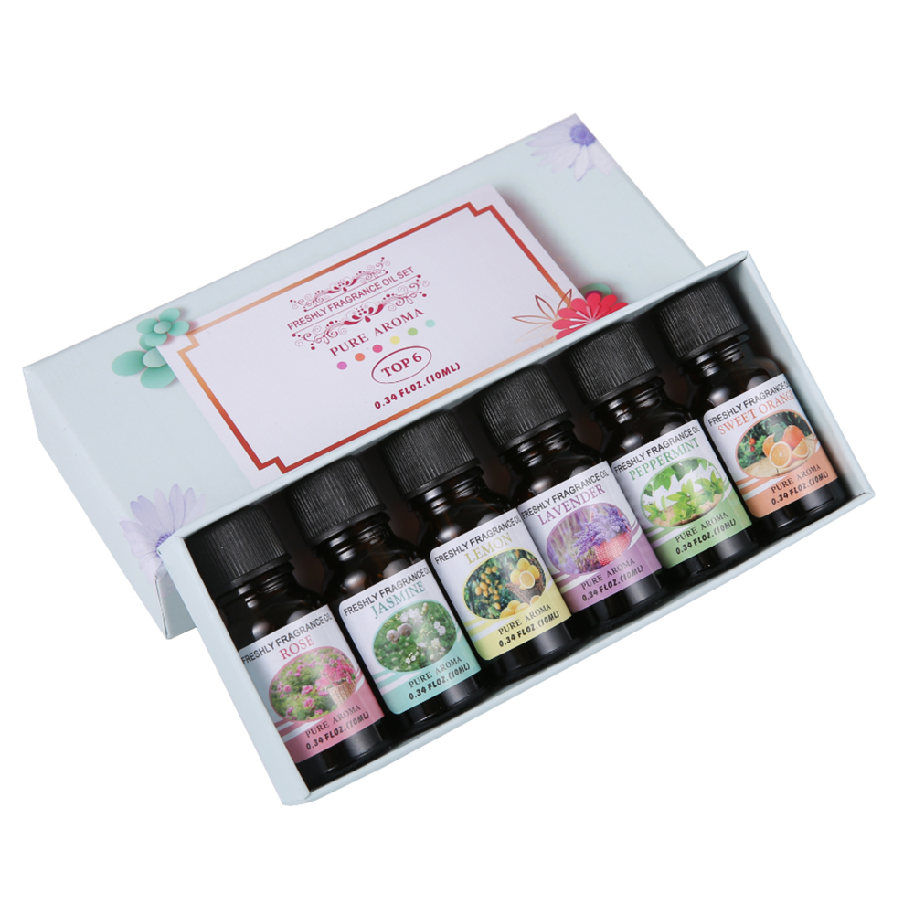 Fläschchen/10 Ml Set Mit Ätherischen Ölen, Natürlichen Pflanzenaromen, Duftölen Für Luftbefeuchter