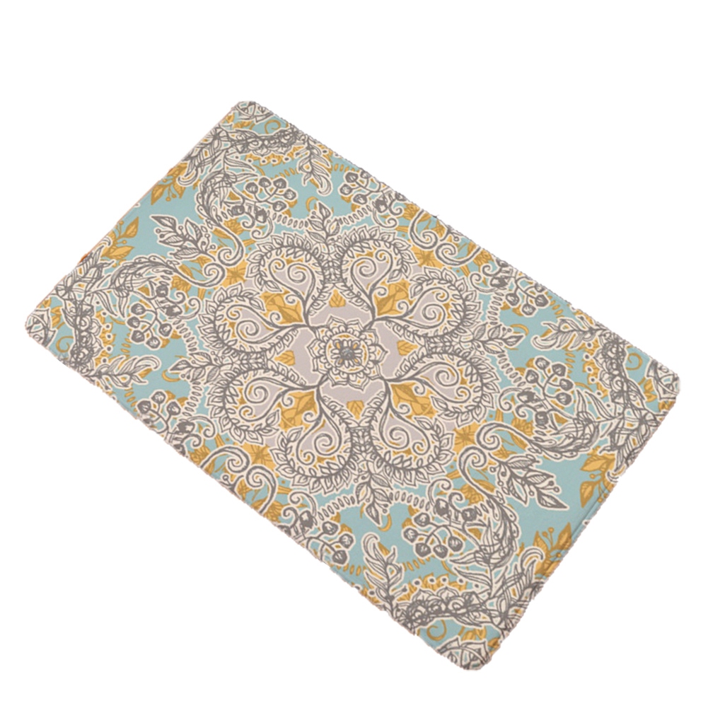 Weiche Flanell-fußmatte/küchenmatte Mit Floralem Retro-muster, Rutschfest, Wasserabweisend, 40 X 60 Cm (1)