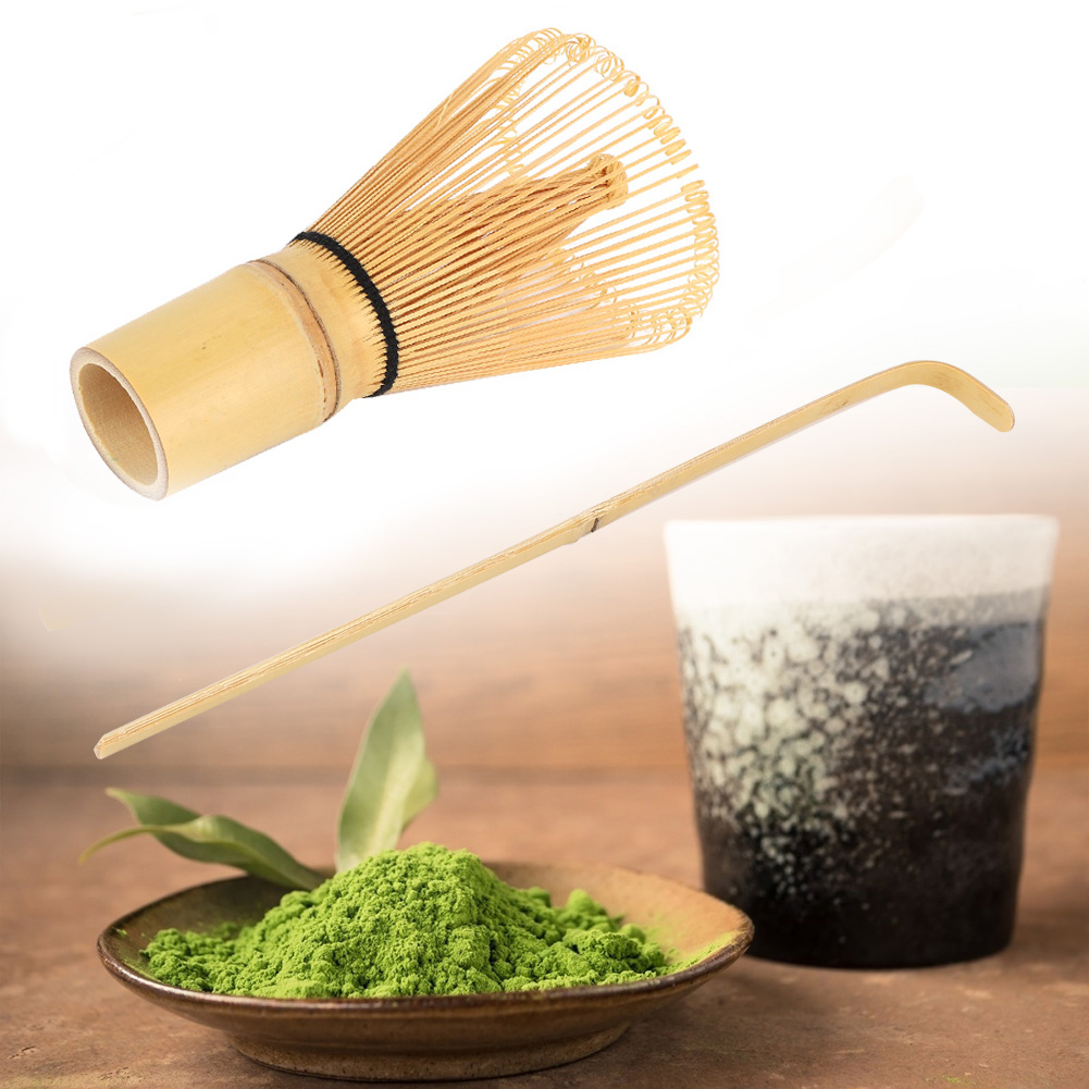 Bambus-matcha-tee-set, Schneebesen, Haken, Bambuslöffel, Chashaku-matcha-teebesen