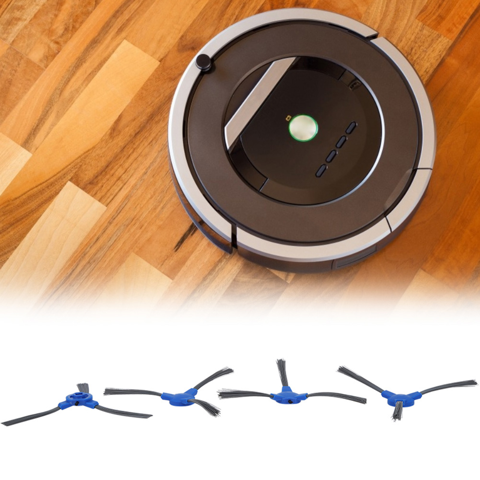8-teiliges Seitenbürstenset Für Eufy Robovac 11s Und Robovac 30 Saugroboter-zubehör