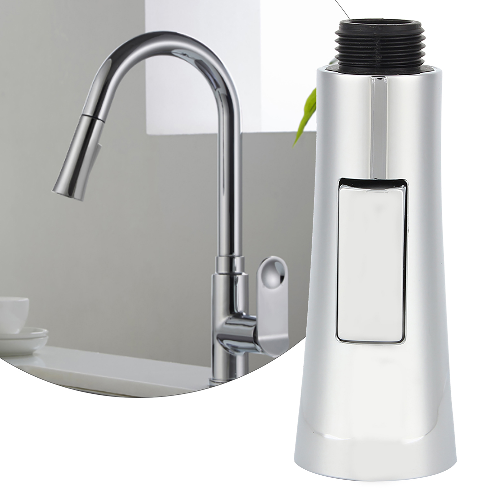 G1/2 Zoll Ausziehbarer Wasserhahn-duschkopf, Küchen- Und Badezimmer-duschdüse, Verzinkt