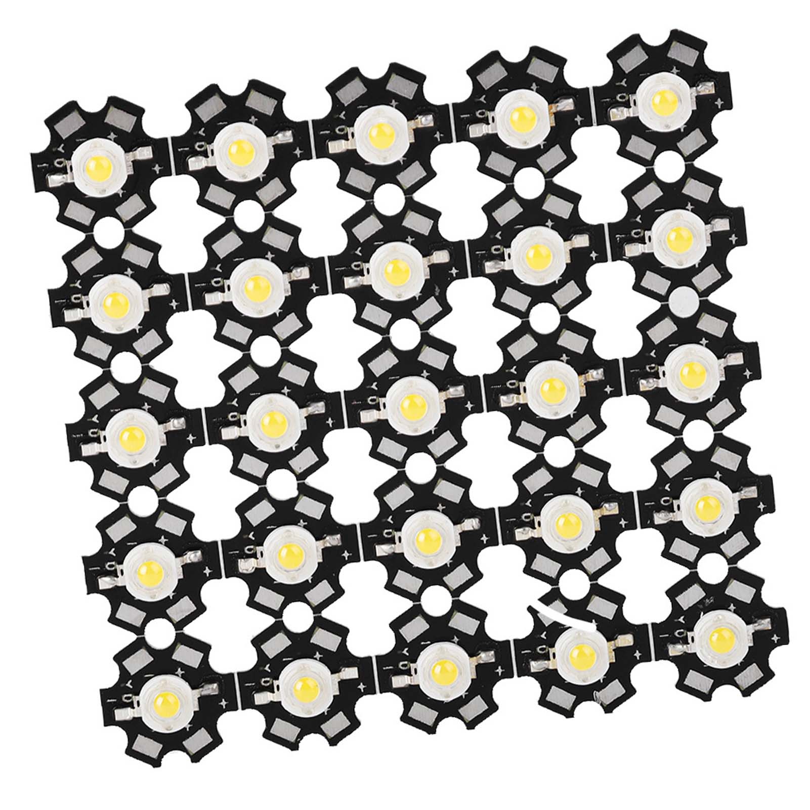 25 Leistungsstarke Led-strahler Mit Integriertem Chip, Warmweiß (3000-3200 K)