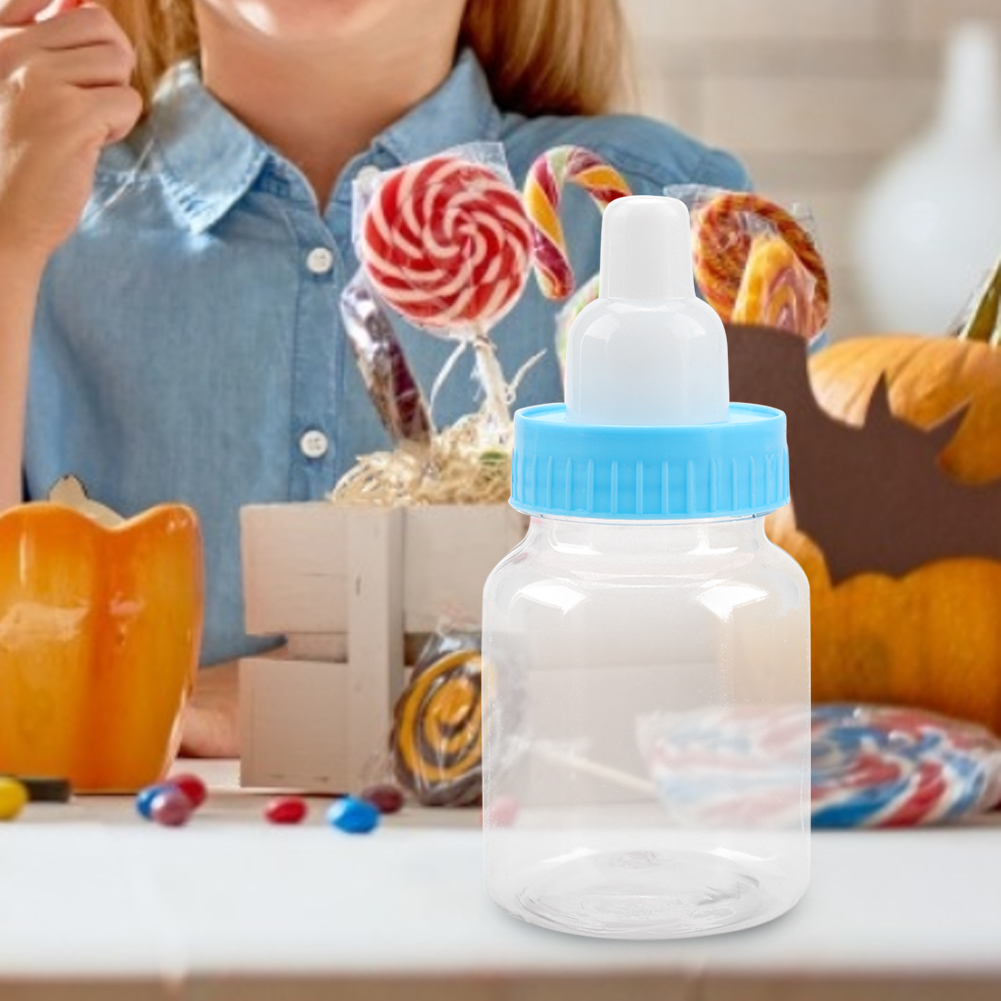 12 Mini-plastik-milchtee-bonbonboxen Für Partys Und Feste (blau)