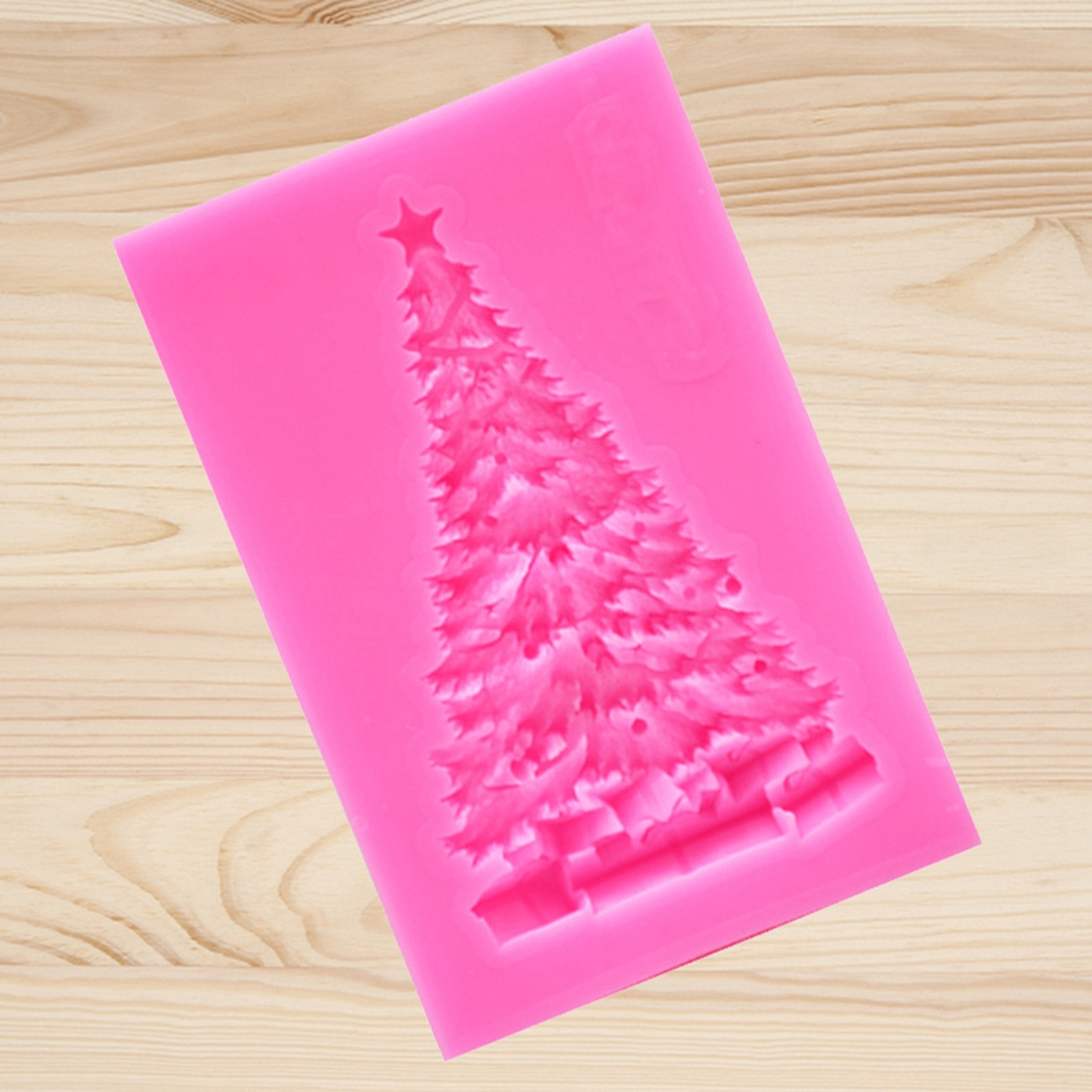 Diy-weihnachts-silikonform, Mehrfach Dekorierter Kuchen, Fondant- Und Schokoladenform (14)