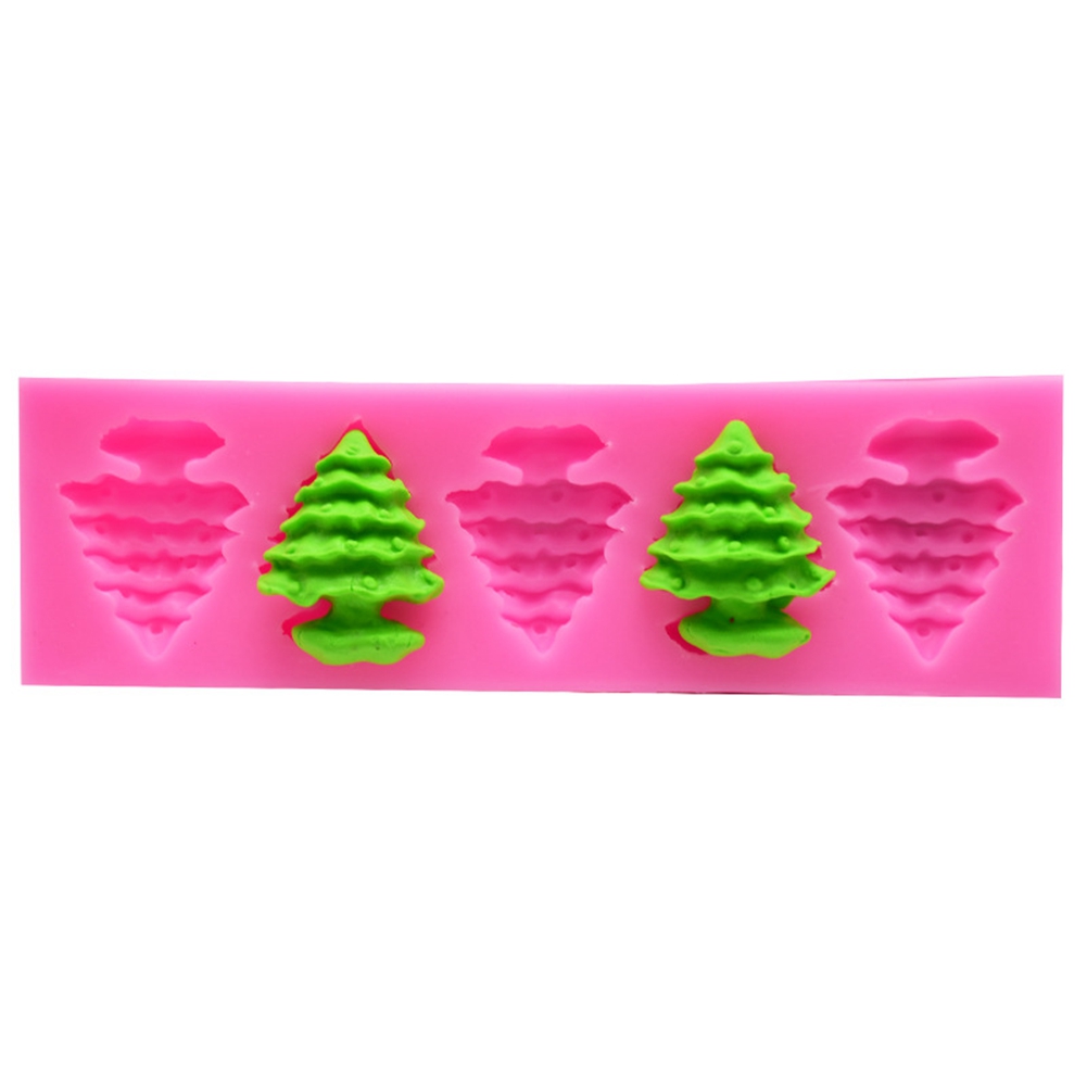 Diy-weihnachts-silikonform, Mehrfach Dekorierter Kuchen, Fondant- Und Schokoladenform (12)