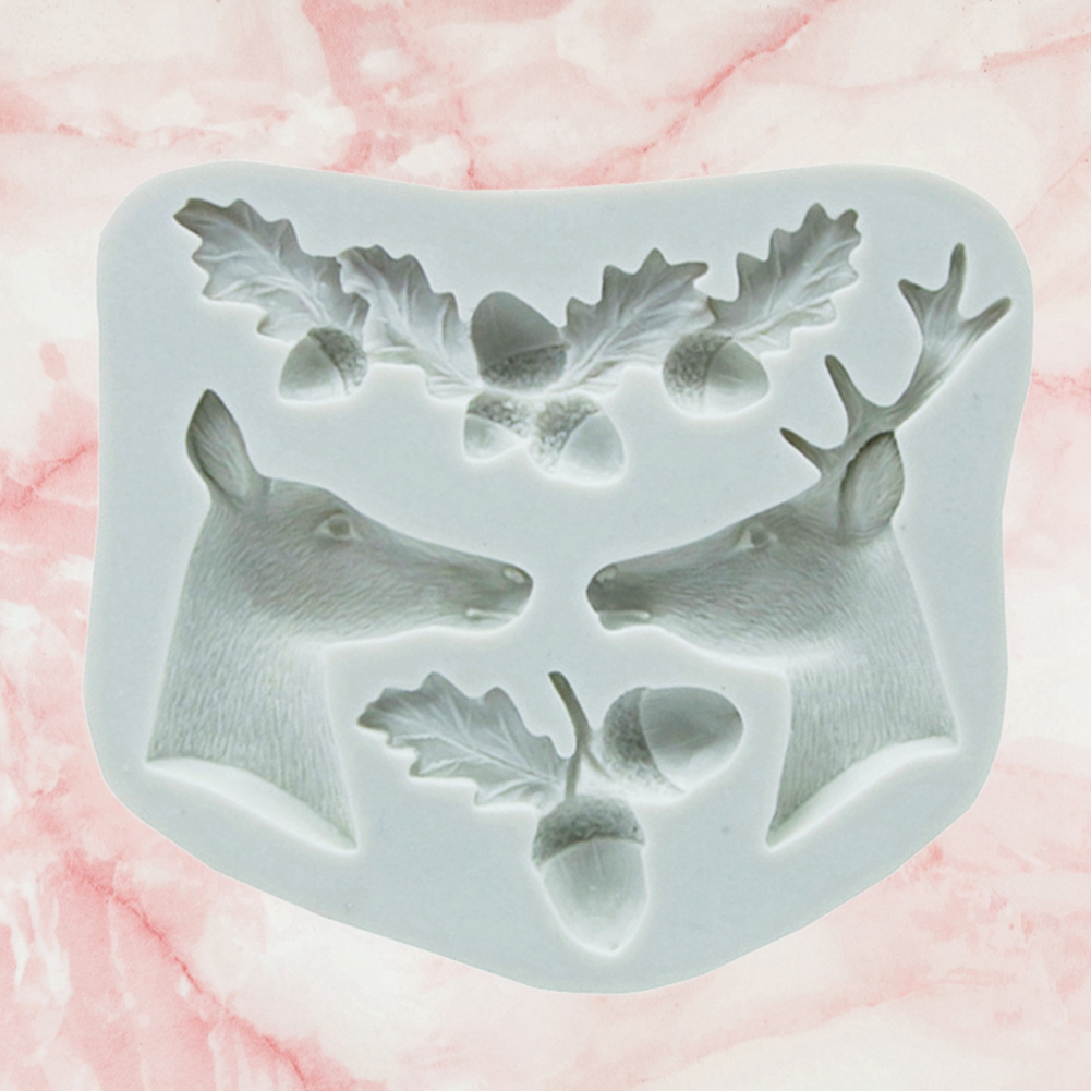 Diy-weihnachts-silikonform, Mehrfach Dekorierte Kuchen-, Fondant- Und Schokoladenform (5)