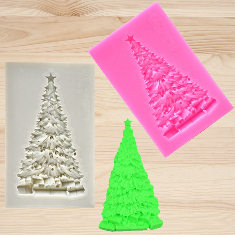 Diy-weihnachts-silikonform, Mehrfach Dekorierter Kuchen, Fondant- Und Schokoladenform (15)