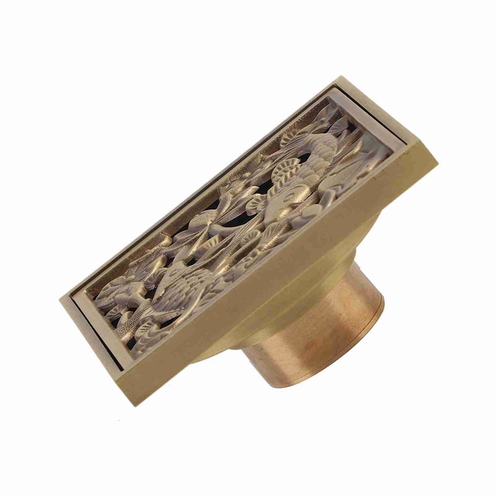 Antikmessing 10 Cm Duschbodenablaufabdeckung Für Badezimmerablauf (4)