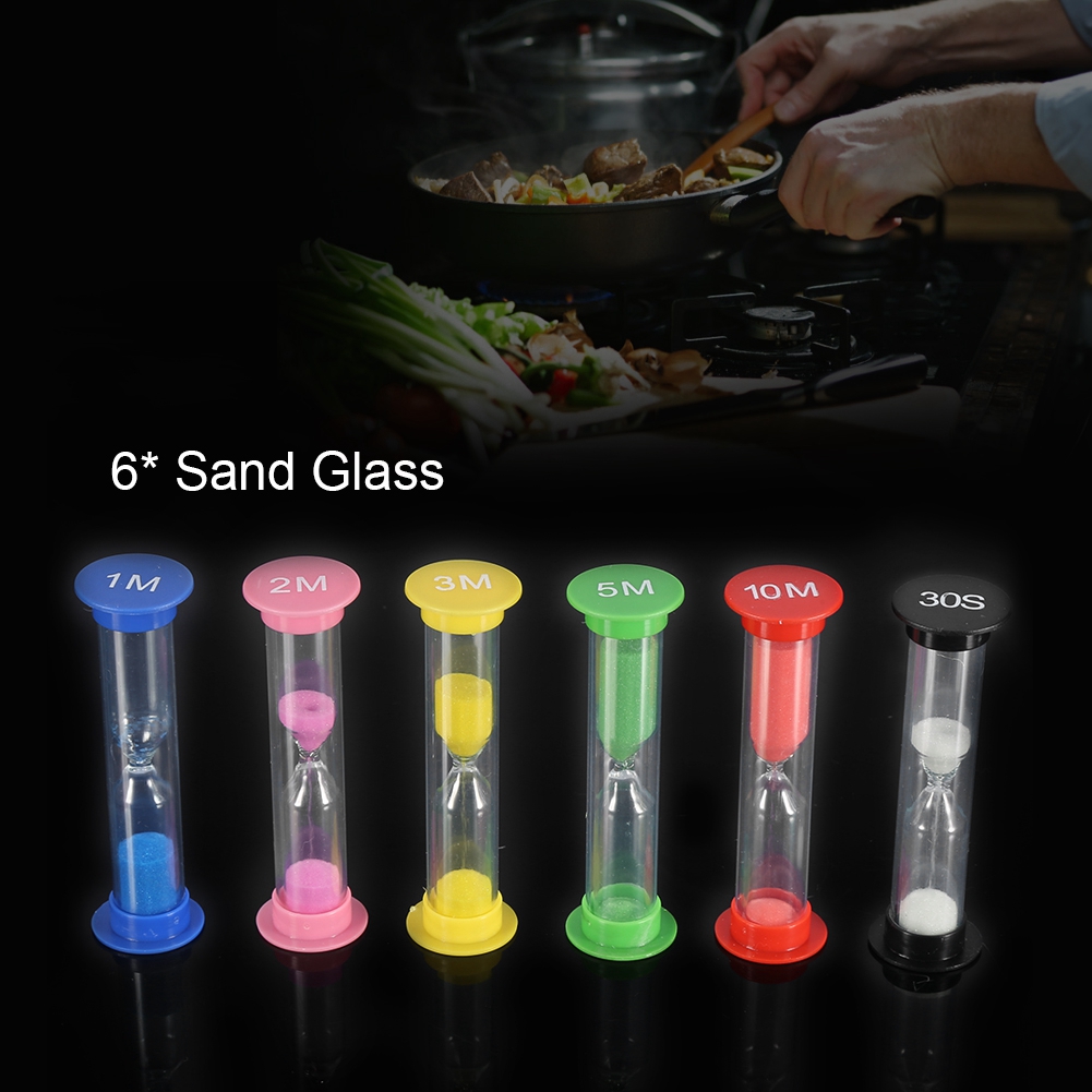 6-teiliges Sanduhr-set Zum Kochen, Backen, Spielen, Üben Und Dekorieren