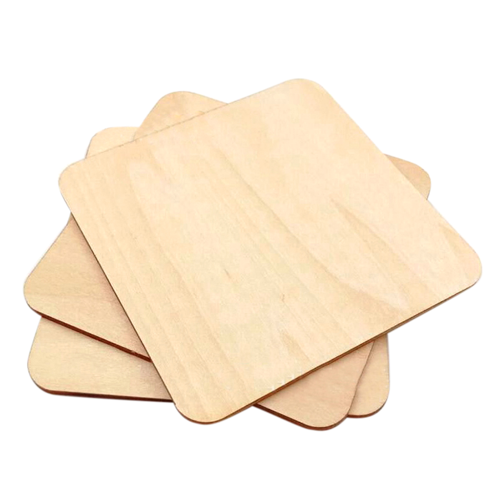 140 Mm Große Quadratische Holzspäne Mit Abgerundeten Ecken Für Den Umweltfreundlichen Diy-bau