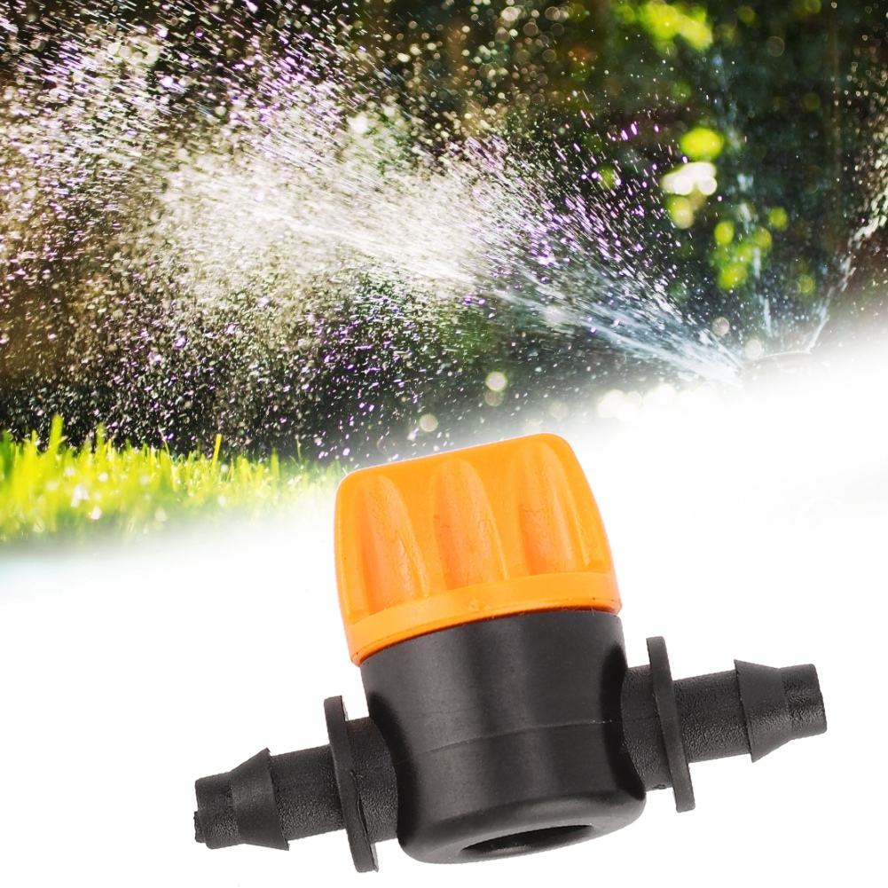 100 Stück Gartenbewässerung 2-wege Pvc 4/7 Wasserverschluss Gerader Verbindungsschlauch Ventil Werkzeug