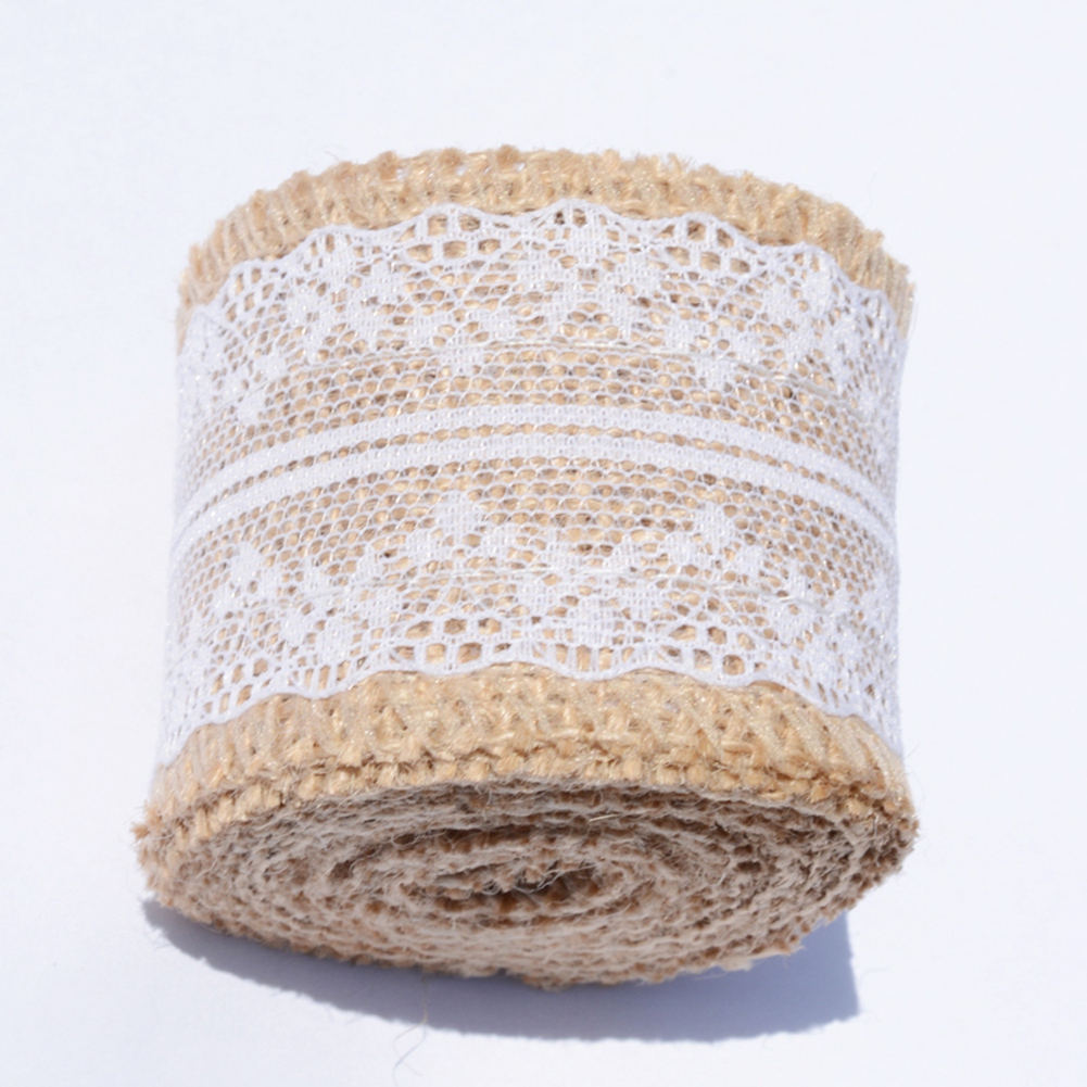 2 M Jute-leinen-spitze, Diy-volumendekoration