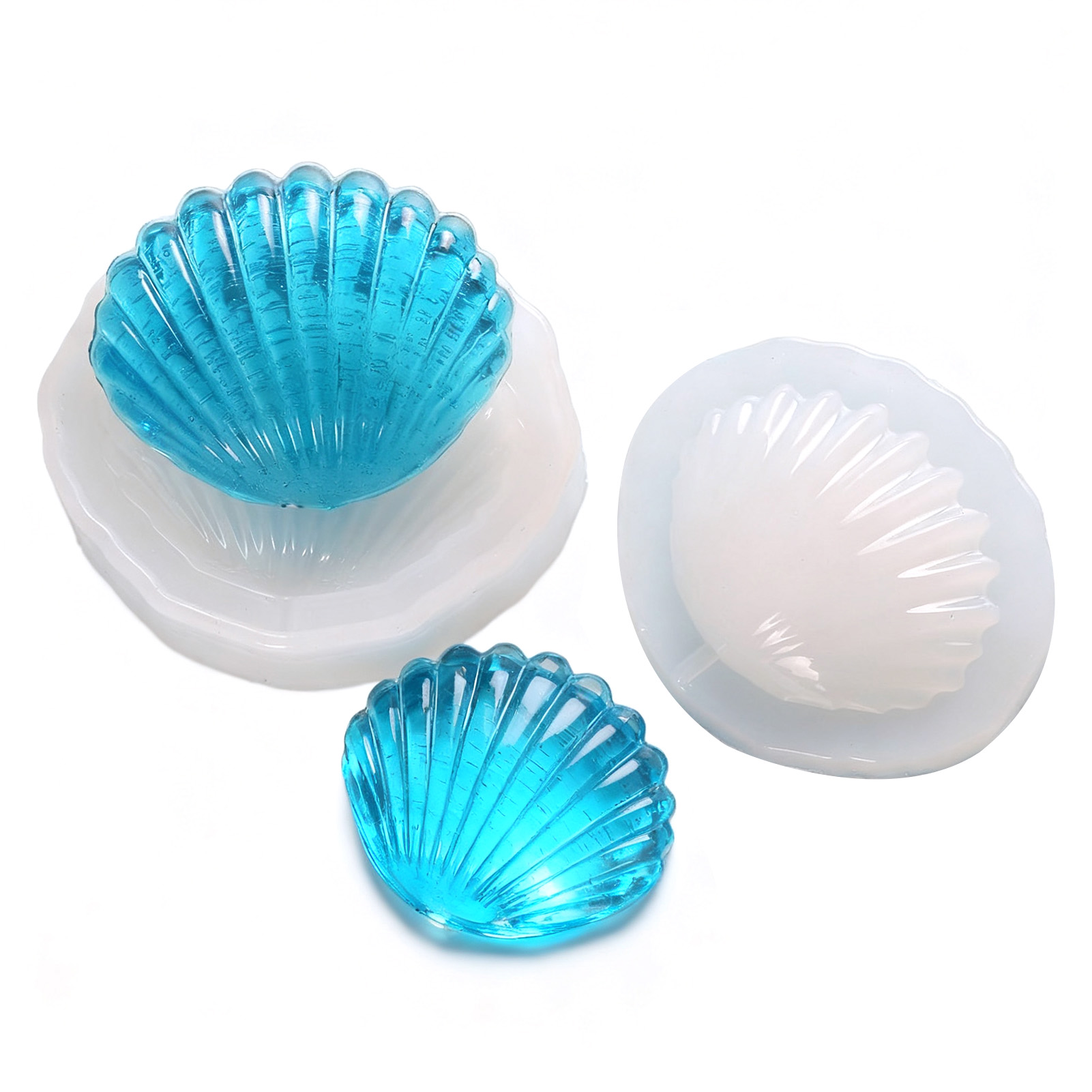Silikon-muschelform Zur Herstellung Von Fondant, Kuchen, Dekorationen, Backwaren Und Seife (50-591)