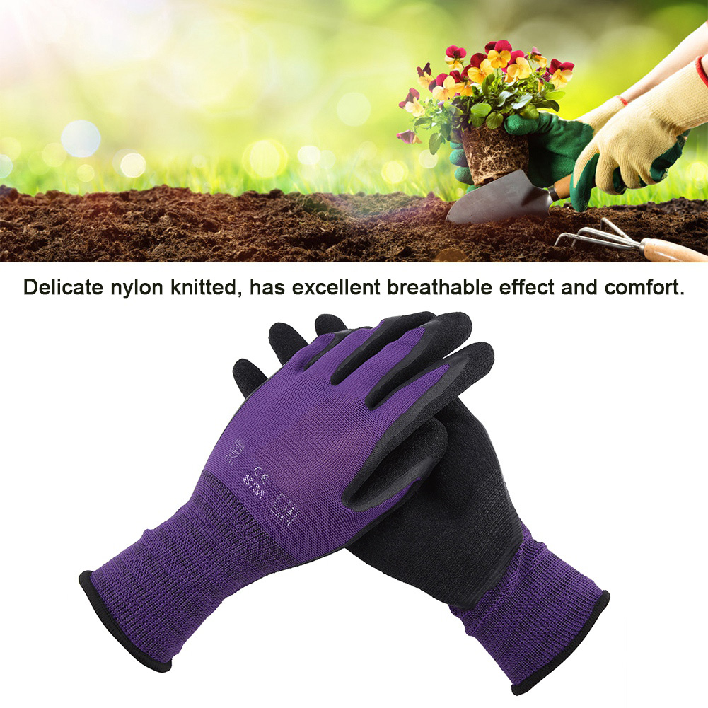 Gartenhandschuhe Aus Nylon, Nitril Und Latex Mit Sicherem Griff Und Hoher Abriebfestigkeit