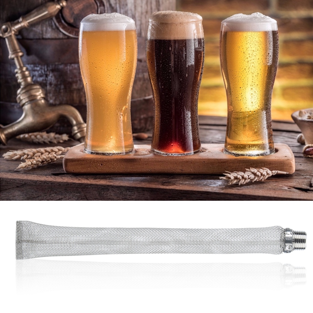 Bierfilter Aus Edelstahl 304, 1/2"-gewindesieb Für Braukessel, Maischebottich, Heimbrauen, 30 Cm
