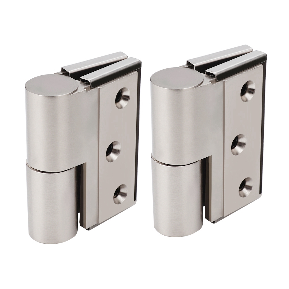 Set Mit 2 Scharnieren Aus Edelstahl Und Zinklegierung, 90 Mm, Für Badezimmertüren Und Trennwände
