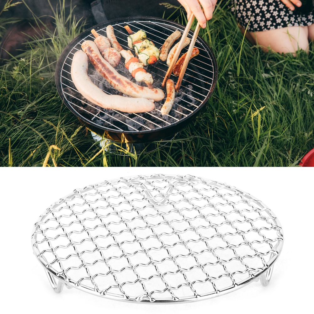 Grillrost Aus Antihaftbeschichtetem Edelstahl Für Fisch Und Fleisch, Zubehör, 16,5 Cm, 133 G, 1 Stück