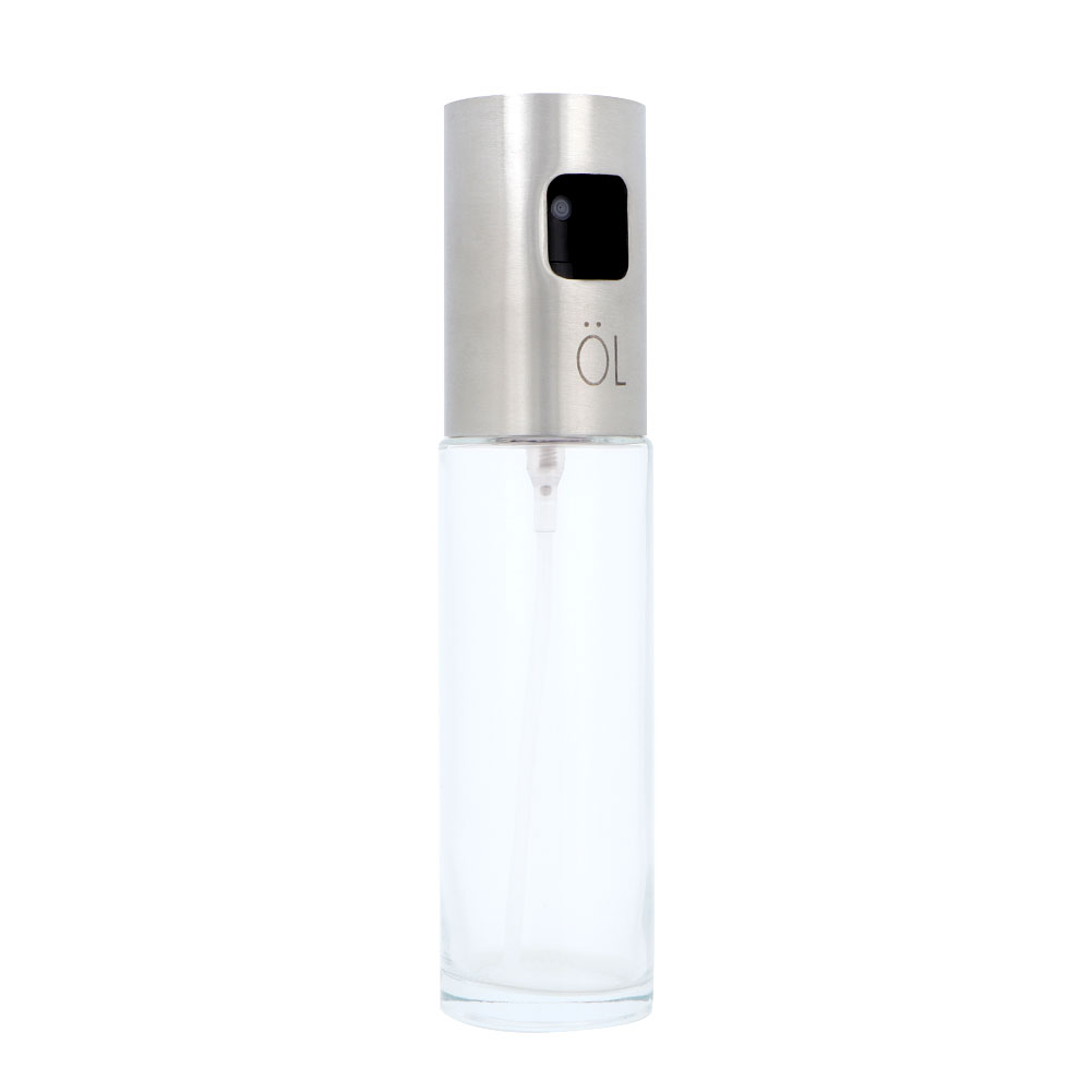 100-ml-sprühflasche Aus Edelstahl Und Glas Für Küche, Öl, Essig, Soßen, Grillzubehör