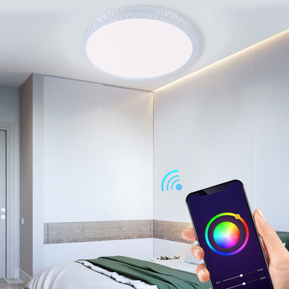 48w Rgb+w Led-spotleuchte, 39 Cm, Ac 85-265v, Wlan-fähig, Per Smartphone-app Über Techlife Oder Google Home Anschließbar