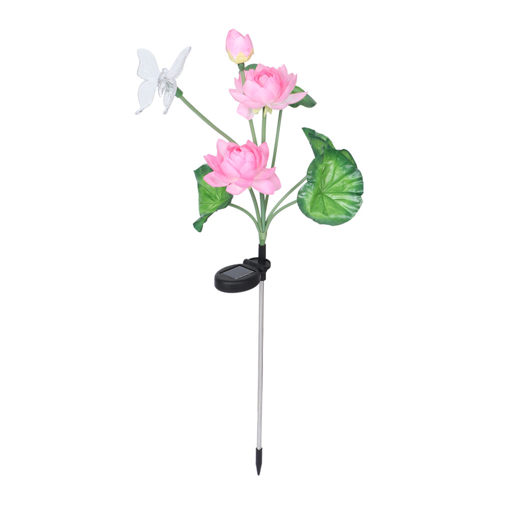 Led-solarleuchte, Wiesenblumen-schmetterlings-mehrfarbig, Garten- Und Terrassenbeleuchtung, 80,5 Cm, 1 Stück