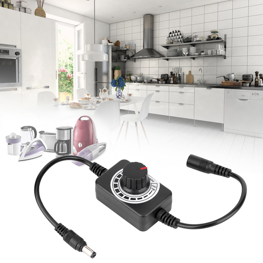 Drehzahlregler (5–24 V Dc), Stufenloser Spannungsschalter Für Bohrmaschinenmotoren, Beleuchtung, 100–240 V, Pwm, Abs, 5,5 X 3,5 X 2 Cm, 55 G