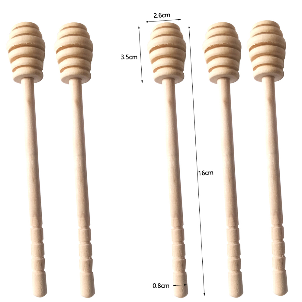 Natürlicher Lotushonigstab Zum Umrühren Und Schöpfen, Praktischer 160 Mm Langer, Unlackierter Holzlöffel, Einteiliges Küchenutensil