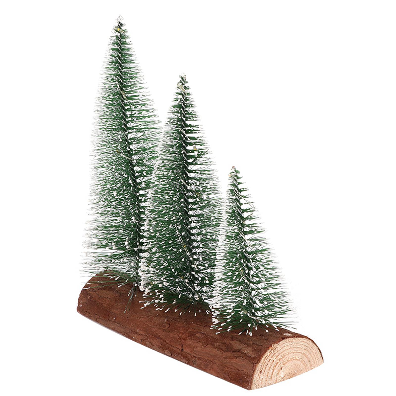 Kleiner Künstlicher Weihnachtsbaum Aus Pvc-holz Mit Warmweißen Leds, Ideal Zum Dekorieren Von Tisch, Fenster Oder Wohnung Für Weihnachtsfeiern, 21 Cm, 1 Stück