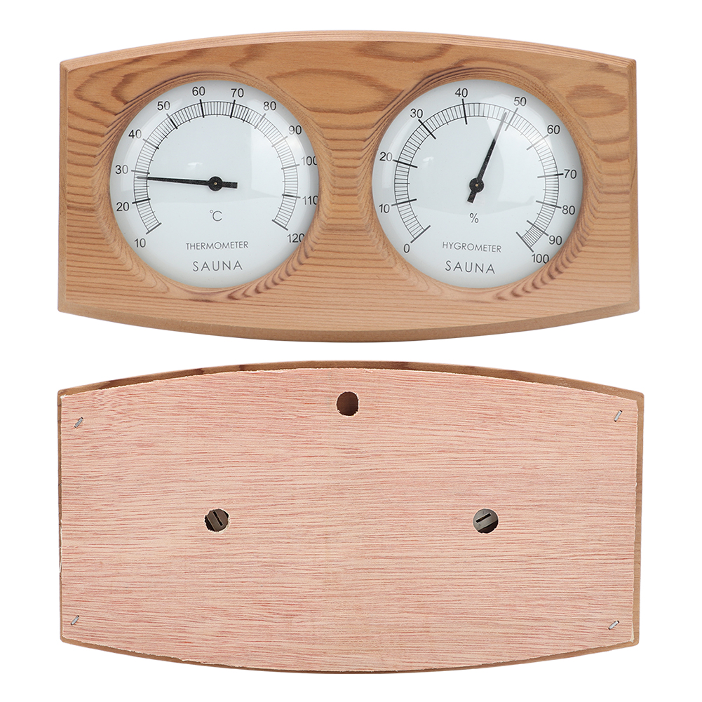 2-in-1 Thermometer/hygrometer Aus Zedernholz Für Sauna/hammam, 24 X 13 Cm Zubehör