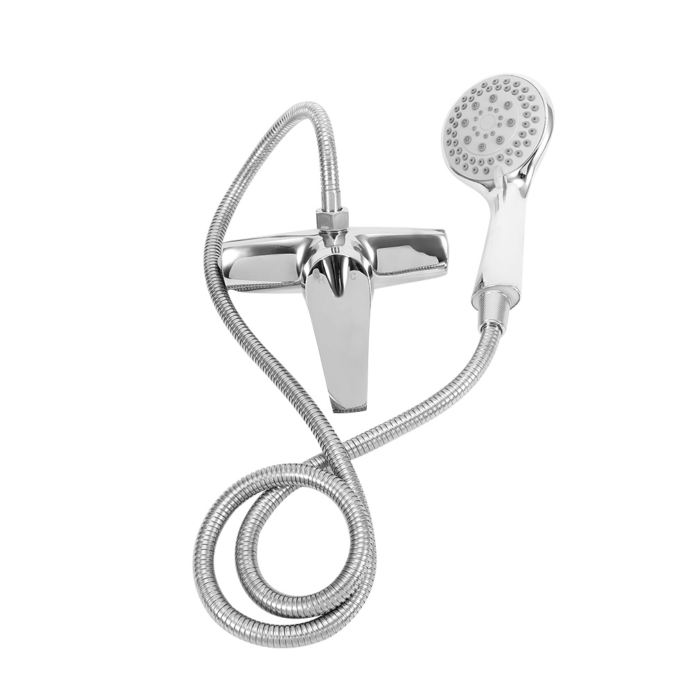 5-modus-handbrauseset Mit 130 Cm Langem, Flexiblem Metallschlauch (g1/2 Zoll) Für Das Badezimmer, Inklusive Mischbatteriehalter Und Zubehör