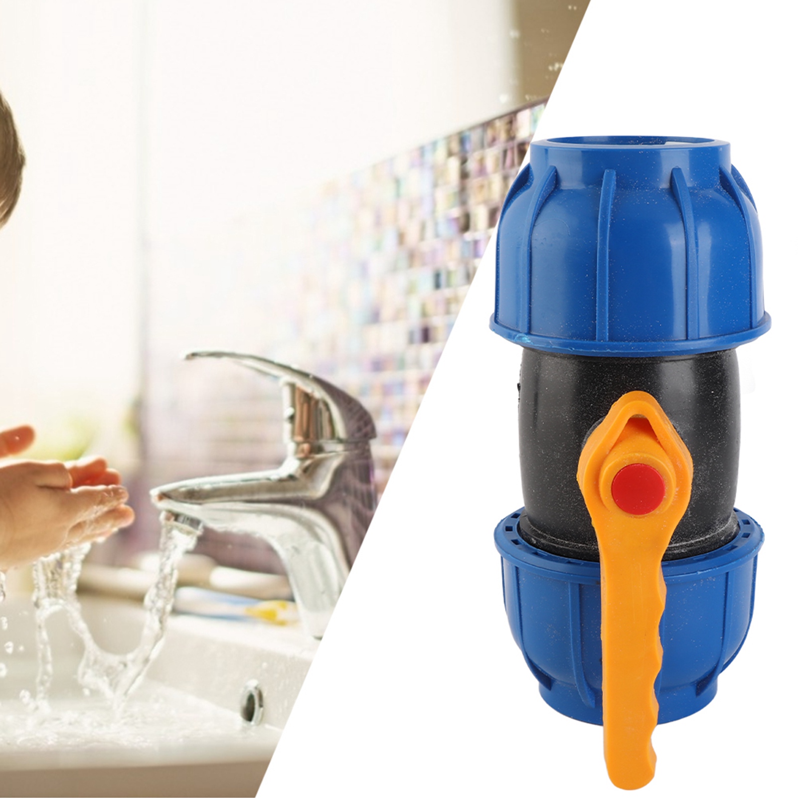 63-mm-pe-kugelhahn, Wasserrohrverbindung Für Ppr/pvc, Sanitärzubehör, 1 Stück