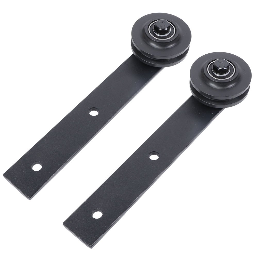 Set Mit 2 Gleitrollen Aus Kohlenstoffstahl Für Scheunentorschienen, Us-landwirtschaftszubehör, 27,5 Cm