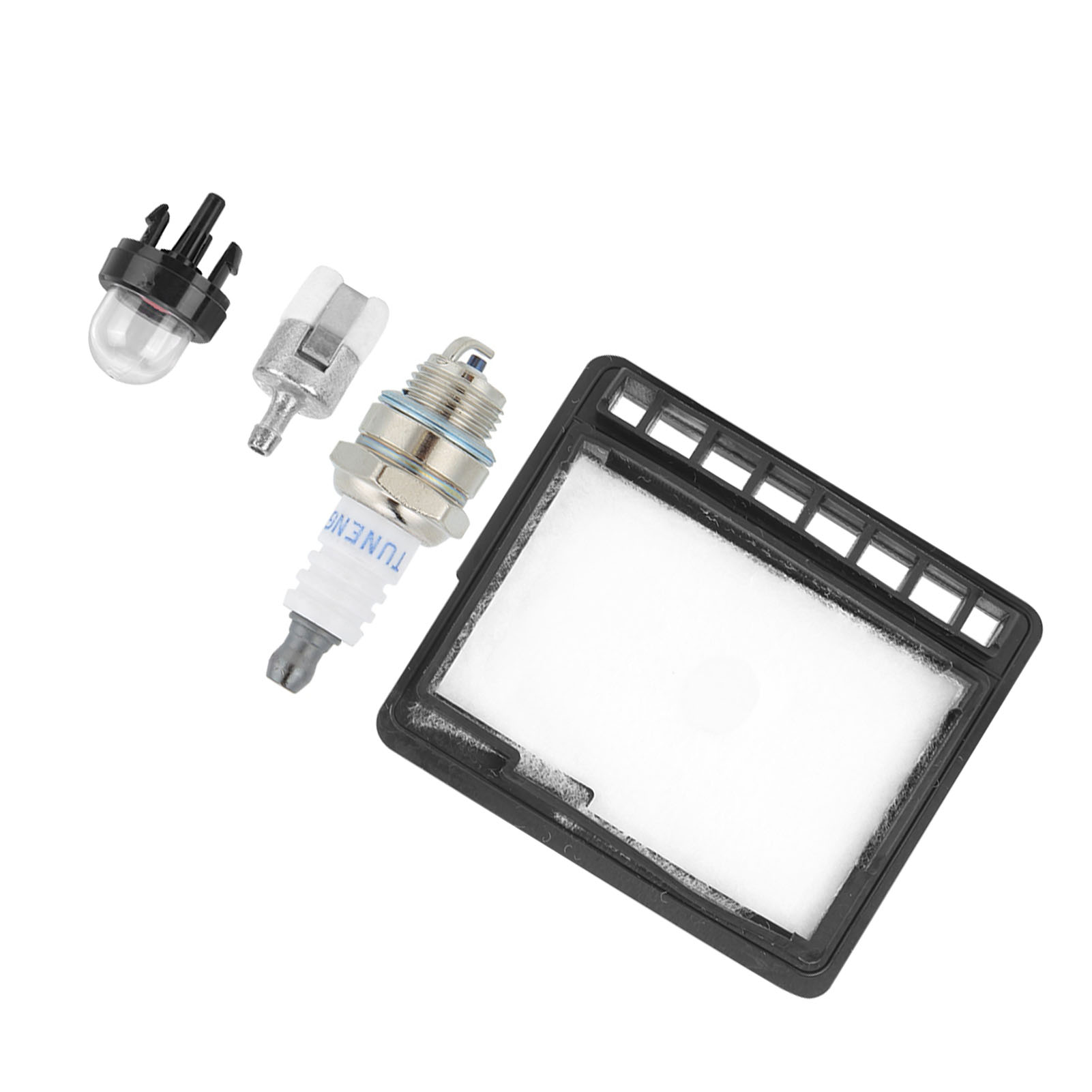 Kettensägen-zubehörset: Luftfilter, Zündkerze, Primerpumpe, Kraftstofffilter Für Echo Cs3000, Cs-3450, Cs340, Abs, 9 X 8 Cm