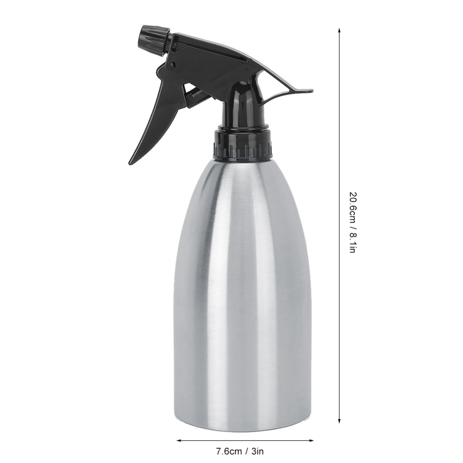 500 Ml Verstellbarer Sprüher Aus Edelstahl Und Abs Für Küche, Garten Und Haushalt (1 Stück)
