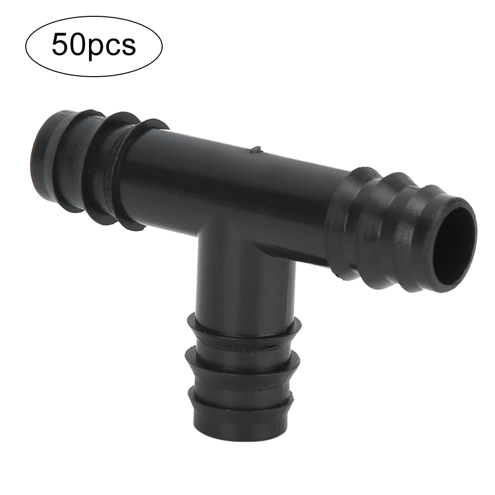 50 Stück 16 Mm Pp Flexible Tropfbewässerungsanschlüsse, 3-wege-adapter Für Die Gartenbewässerung