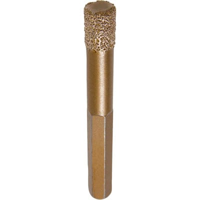 Diamant-Trockenbohrer, Ø 12mmWachsfüllung 6-kt Schaft