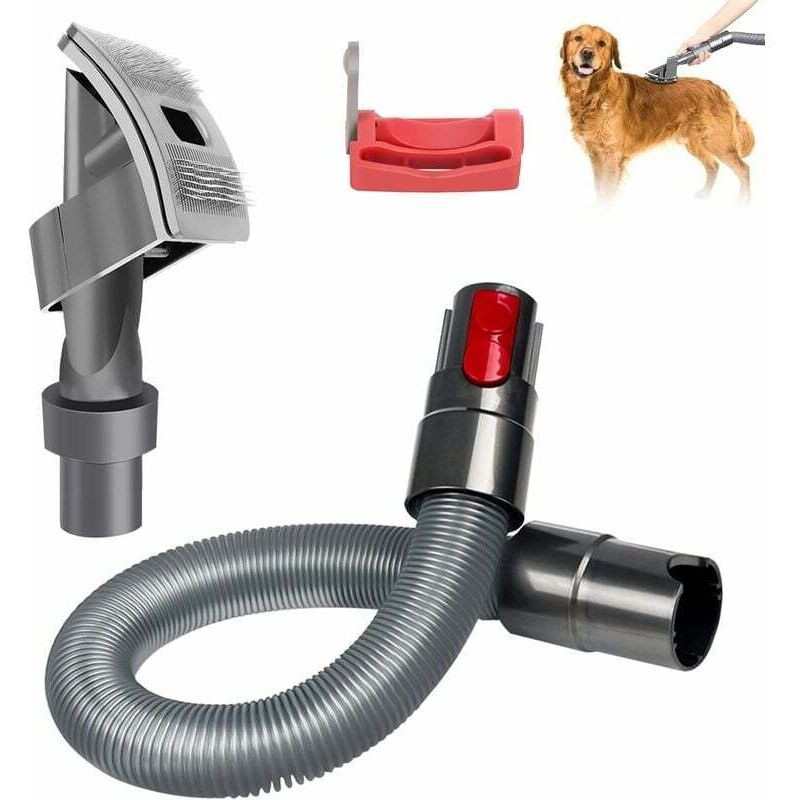 Hunde-staubsaugerbürste Für Dyson, Tierhaarbürste Mit Verlängerungsschlauch Und Auslösesperre, Für Dyson V7 V8 V10 V11 V12 V15