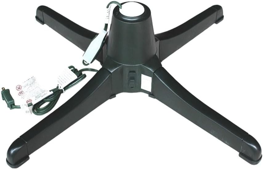 Jssevn - Großer, Drehbarer Elektrischer Weihnachtsbaumständer Mit 360° Verstellbarem Bildschirm, Stabilem Kunststofffuß Für Den Innen- Und Außenbereich (usa)