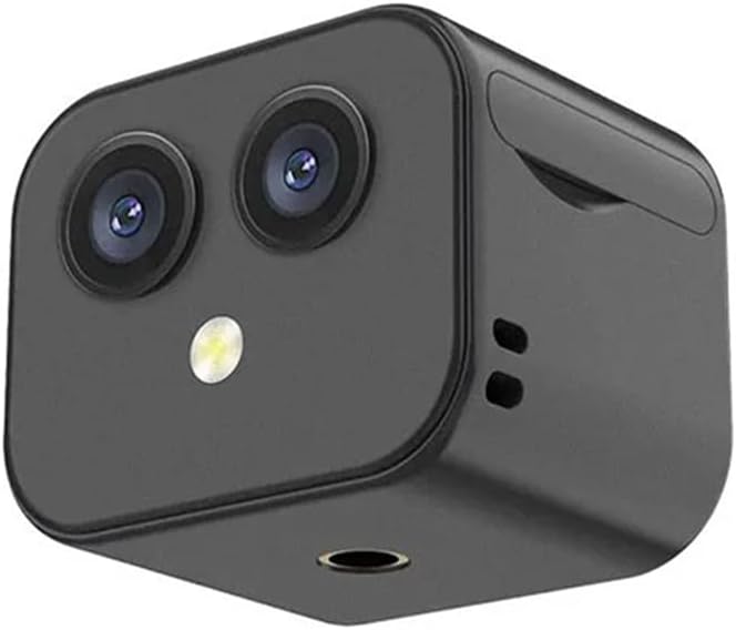Jssevn - Kabellose 4k-wlan-kamera, Dual-objektiv, 170°-weitwinkel, Gegensprechanlage, Integrierter Akku, Magnethalterung, Für Zuhause Und Büro