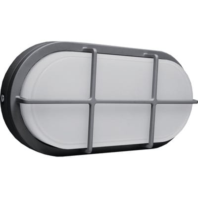 LED-OVAL-Leuchte 20W anthr.Alu-Gehäuse m.Polycarb SAMSUNG,1680Lm,4000K,2Eingänge zDurchschleifenIP65