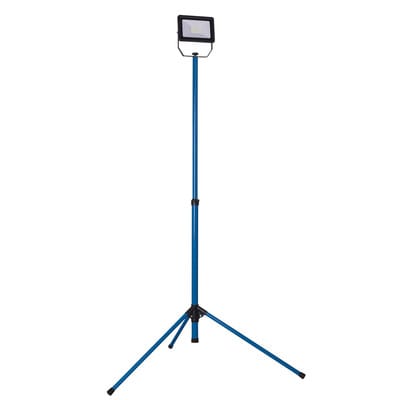 LED-Strahler 30W „Optiline“ schwarz, Stativ 1,60m 3m Kabel, 2700Lm, 4000K, IP65
