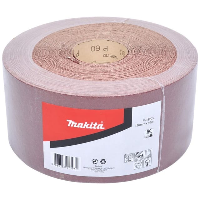 Schleifpapier-Rolle 120mm x 50m K60